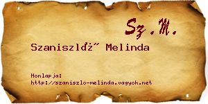 Szaniszló Melinda névjegykártya